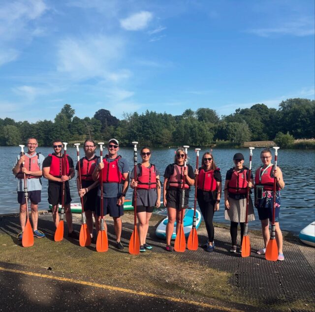 Paddleboarding at Whitlingham